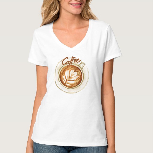 Bara kaffe t shirt (Framsida)