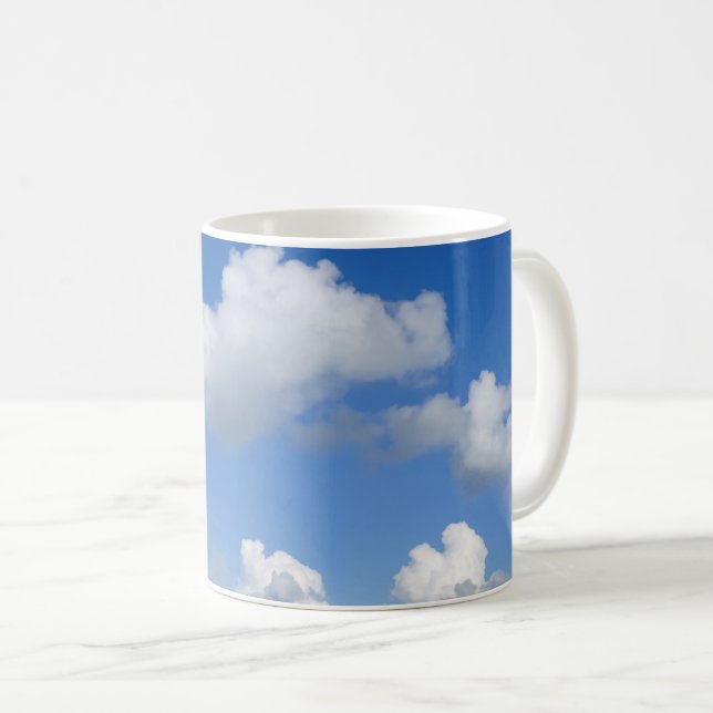 Bara Kaffemugg med moln (Framsida höger)