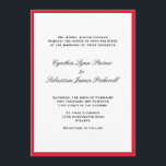 Bara kallblodig inbjudan till svart bröllop i färg<br><div class="desc">Önska dina gäster med de här inbjudningarna från elegant bröllop. Text anges i klassiska teckensnitt med ett enkelt färg-gräns. De här bröllopsinbjudningarna är platta kort och de komar med kuvert.</div>