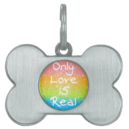 Bara kärlek är verklig namnbricka husdjur