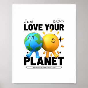 Bara Kärlek din planet Poster