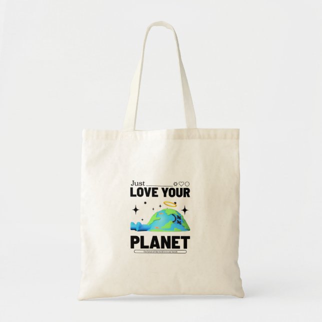 Bara Kärlek din planet Tygkasse (Framsidan)