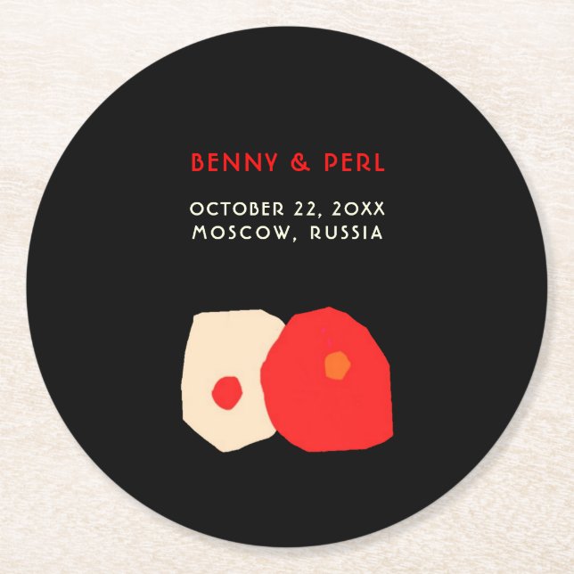 Bara kärlek Papper Underlägg Rund (Framsidan)