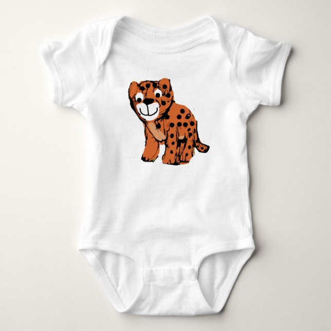Bara kollar Leopard T Shirt (Framsida)