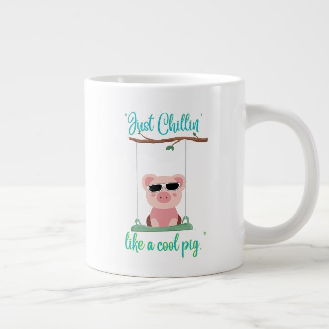 Bara kylig - citat från gris jumbo mugg (Höger)