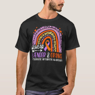 Bära Lavender Orange Regnbåge psoriasisartrit A T Shirt