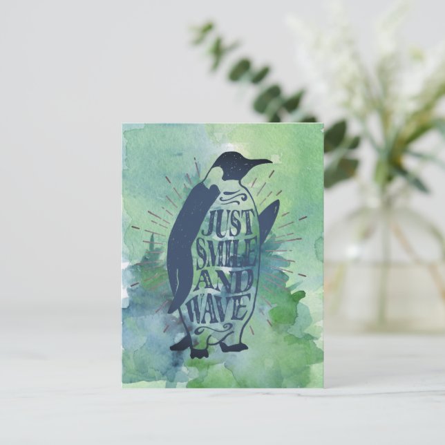 Bara le och våga vykort (Stående Fram)