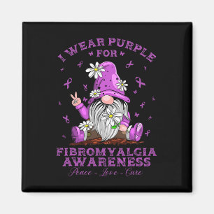 Bära Lila för fibromyalgia Awareness Day Warrior Magnet