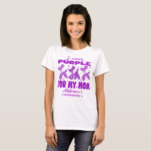 Bära Lila för Mamma Cute Balloon Hund Alzheimers s T Shirt