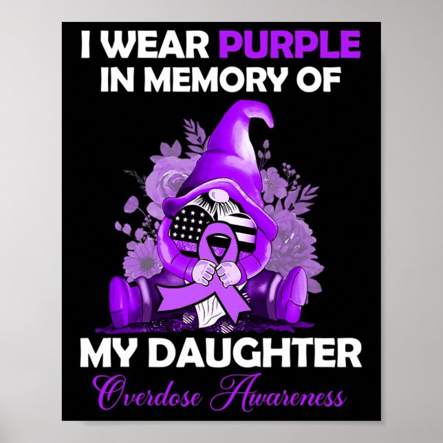 Bära Lila för min dotter - Mon för ökad medvetenhe Poster (Framsidan)