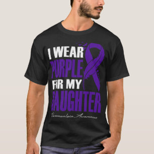 Bära Lila för min dotterdotter Fibromyalgia-medvet T Shirt
