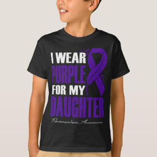 Bära Lila för min dotterdotter Fibromyalgia-medvet T Shirt