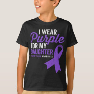 Bära Lila för min dotterdotter Fibromyalgia-medvet T Shirt