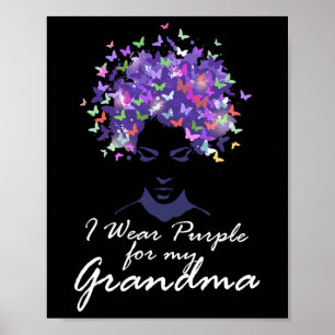 Bära Lila för Min farmaceutiska support Alzheimerh Poster