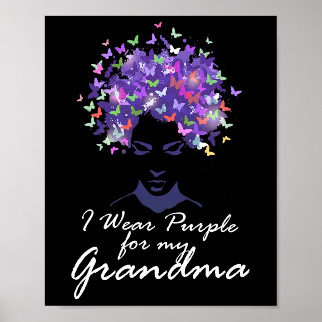 Bära Lila för Min farmaceutiska support Alzheimerh Poster (Framsidan)