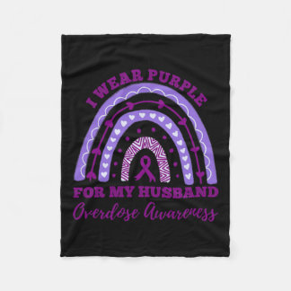 Bära Lila för min Make Överkänslighet Ökad  Fleecefilt