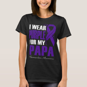 Bära Lila för min Pappa Fibromyalgia Awareness Fea T Shirt