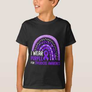 Bära Lila För ökad medvetenhet om överdosering Reg T Shirt