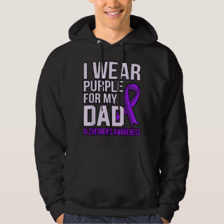 Bära Lila för Pappa Alzheimers medvetenhet Hoodie
