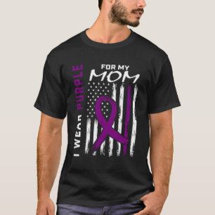 Bära Lila Mamma Detia Alzheimers Awareness America T Shirt
