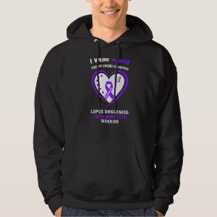 Bära Lila till min stora dotter Lupus Awarene Hoodie
