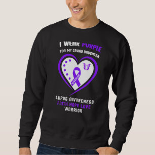 Bära Lila till min stora dotter Lupus Awarene Lång Ärmad Tröja