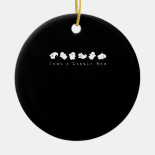 Bara lite Boo Kreativt Casualt Utseende Julgransprydnad Keramik