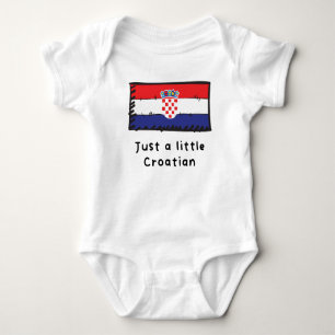 Bara lite kroatisk nuny Cute Kroatien Flagga T Shirt