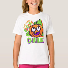 Bara lite läskig pumpa - vit anpassad t-shirt