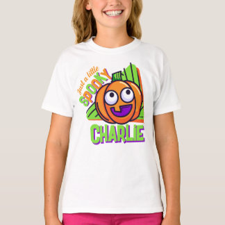 Bara lite läskig pumpa - vit anpassad t-shirt