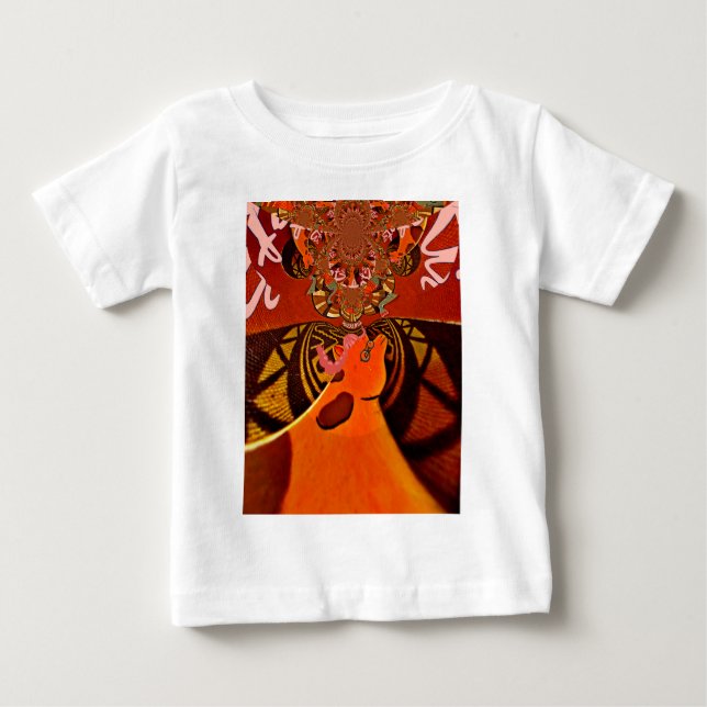 Bara lustigt Giraffe-bilddesign T Shirt (Framsida)