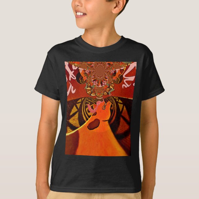 Bara lustigt Giraffe-bilddesign T-shirt (Framsida)