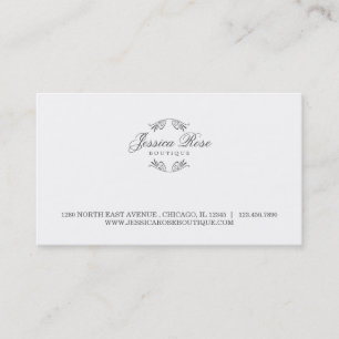 Bara Luxurious Boutique-Stil-Affärskort Visitkort
