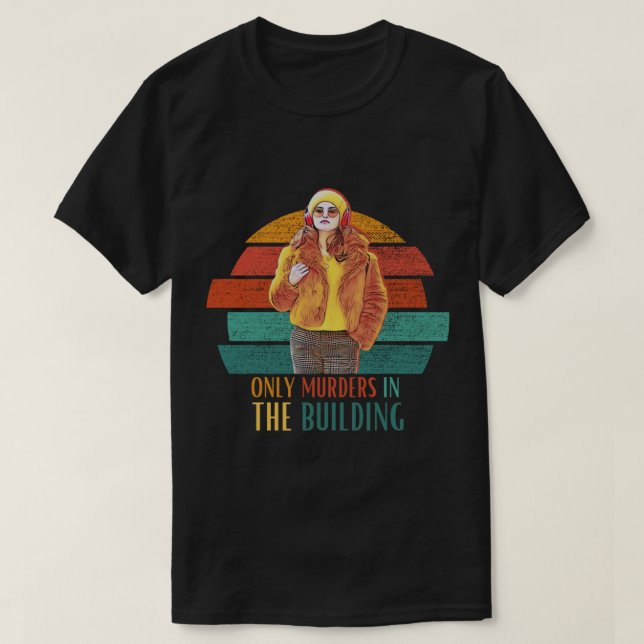 Bara mabel mördade i Byggnaden på Retro Sunset T Shirt (Design framsida)