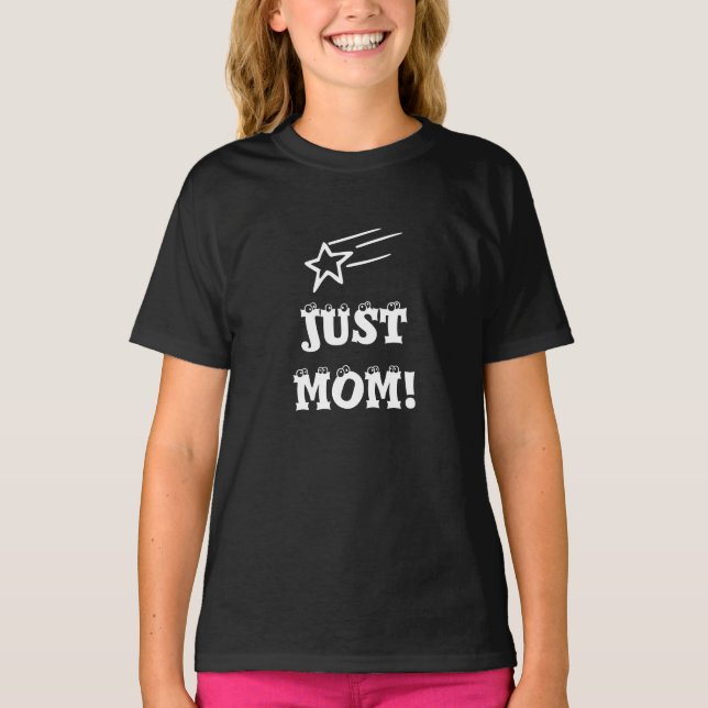 Bara Mamma! Mörk T-shirt (Framsida)
