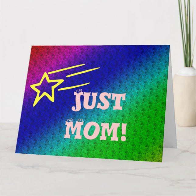 Bara Mamma Superstar Blue, Grönt Star av mitt liv  Kort (Framsida)