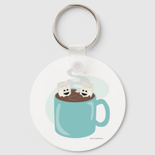 Bara Marshmellows i Chocolate Nyckelring (Framsida)