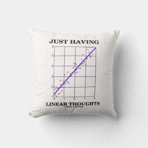 Bara med linjärt upptändande regression Humor Kudde