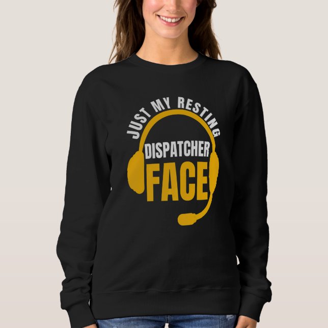 Bara min vanliga dispatchervisage 911 operatör pol t shirt (Framsida)