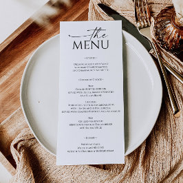 Bara minimalt Bröllop Meny