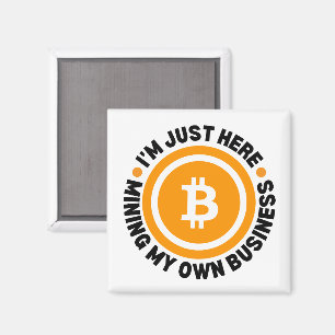 BARA MINNA MIN EGEN AFFÄRSMÄSSIGA Roligt Bitcoin Magnet