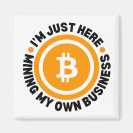 BARA MINNA MIN EGEN AFFÄRSMÄSSIGA Roligt Bitcoin Magnet