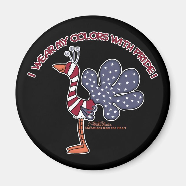 Bära Mitt Färg med Pride Magnet (Framsidan)