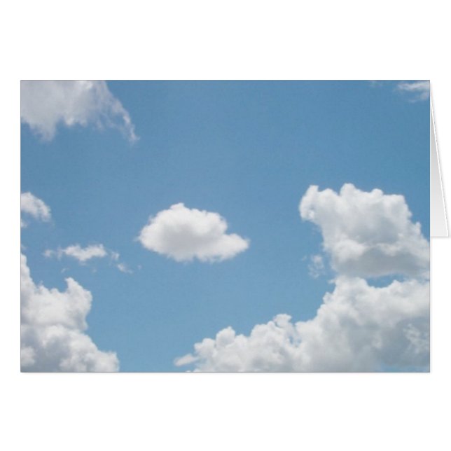 Bara moln #1 hälsningskort (Framsidan Horizontal)