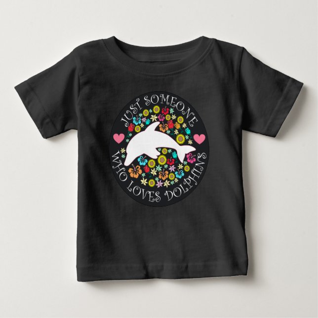 Bara någon som älskar delfiner t shirt (Framsida)