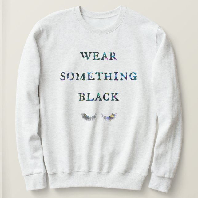 Bära något svart t shirt (Design framsida)