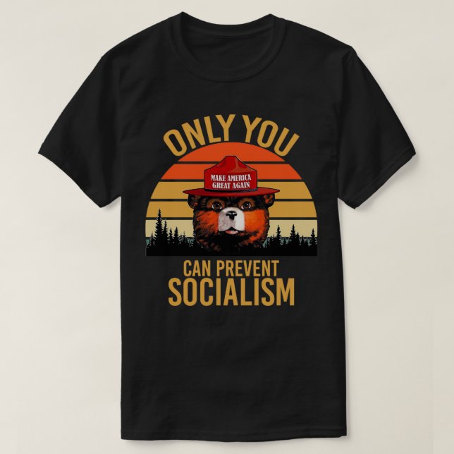 Bara ni kan förhindra socialism t shirt (Design framsida)