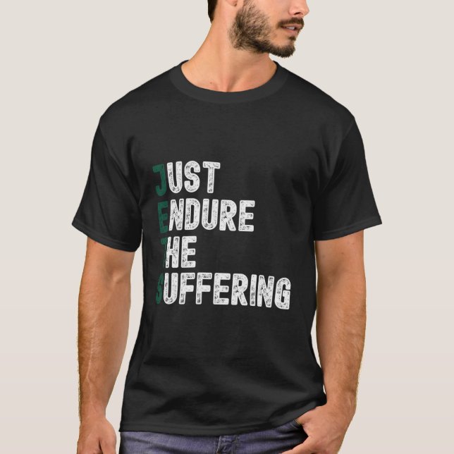 Bara nöja sig med den dystra fina fotbollen t shirt (Framsida)