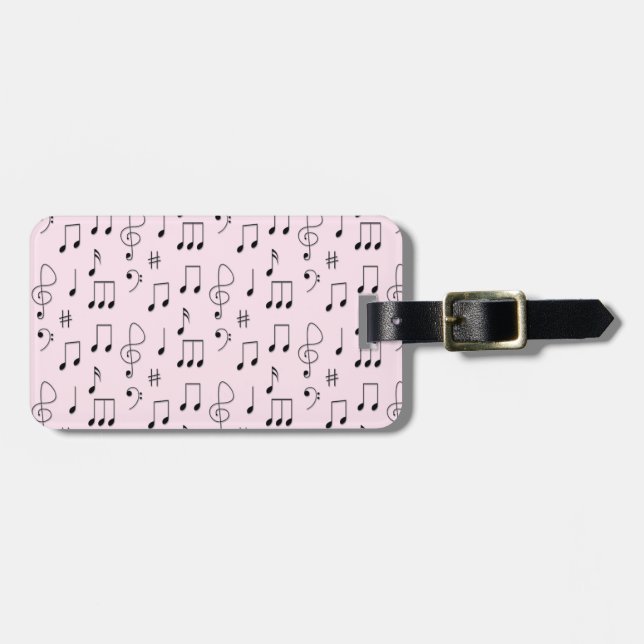 Bara Noterad Rosa Bagagebricka (Horisontell Framsida)