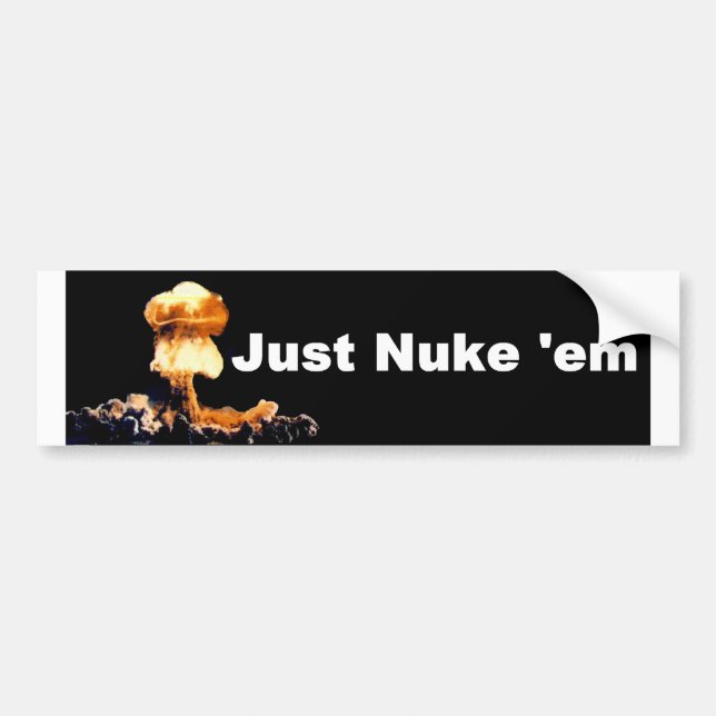 Bara Nuke-em Klistermärke (Framsidan)